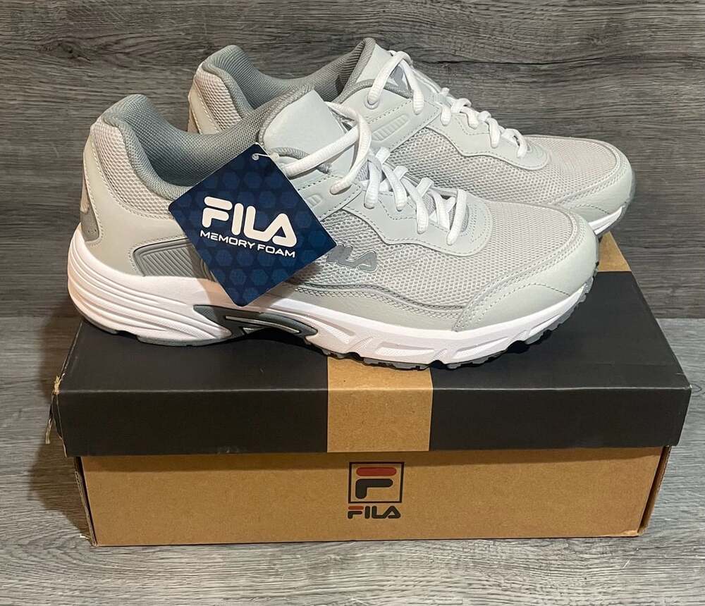 Fila Memory Foam Sportland Training Shoes Light Gray